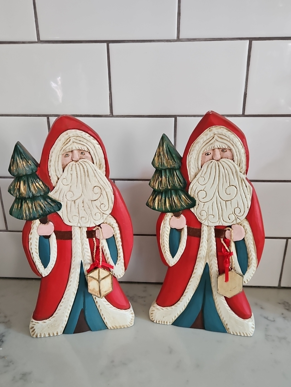 Wooden Santa Claus Candle Holder